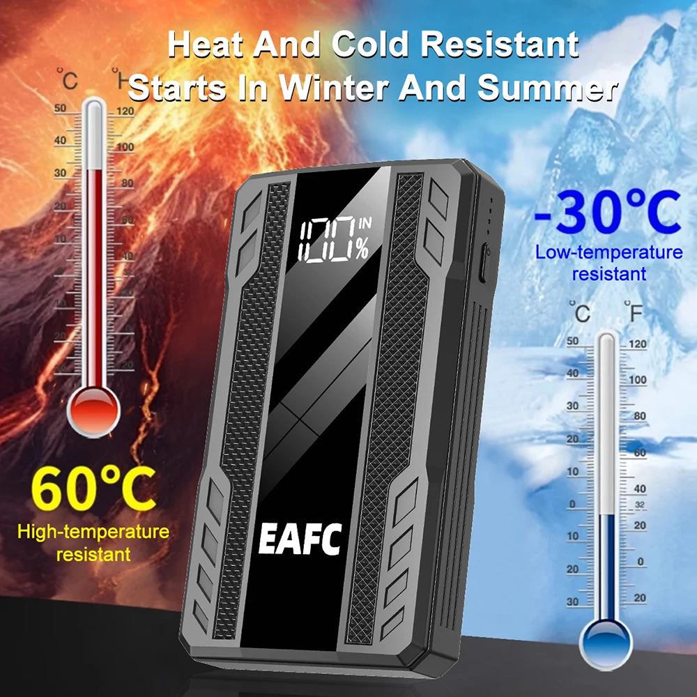 EAFC 2000A Starthilfegerät für Autos – 12V Batterieverstärker & Powerbank (600A / 2000A)