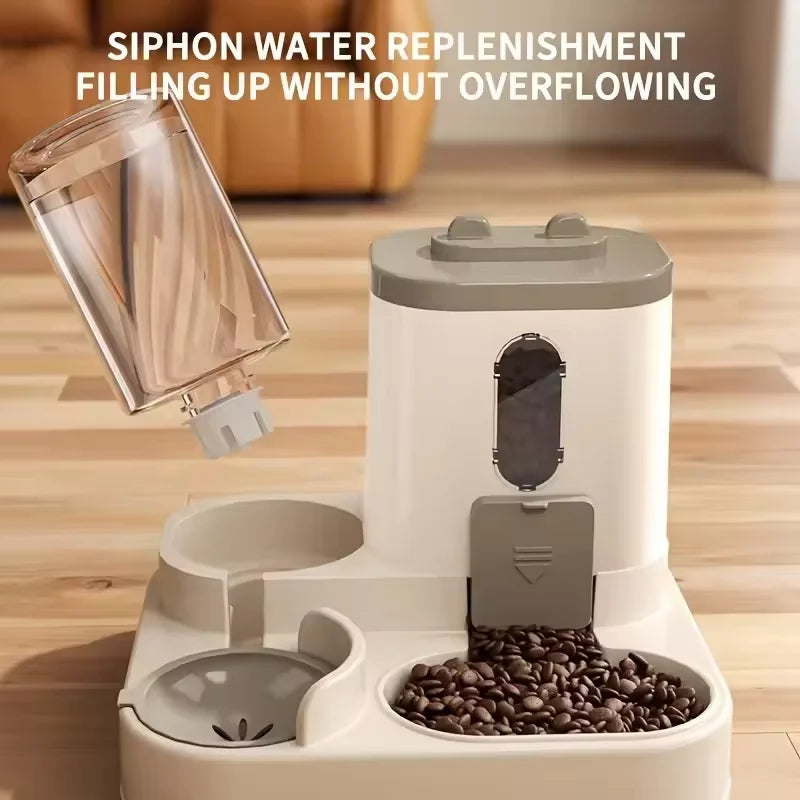 Großer automatischer Futter- und Wasserspender für Hunde und Katzen