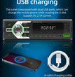 Autoradio MP3 Bluetooth MOPECT 1DIN – FM, USB, TF et AUX avec éclairage 7 couleurs