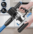 Aspirateur balai sans fil avec LED et laser – Nettoyeur puissant pour poils d'animaux