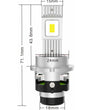 D2S / D4 LED Koplamp Lamp 70W – 6500K Xenon Vervanger (20.000 Lumen)