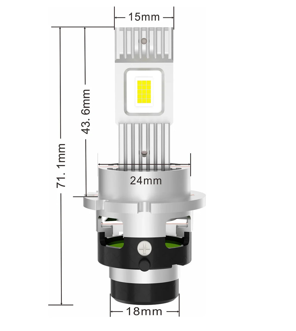 D2S / D4 LED Koplamp Lamp 70W – 6500K Xenon Vervanger (20.000 Lumen)