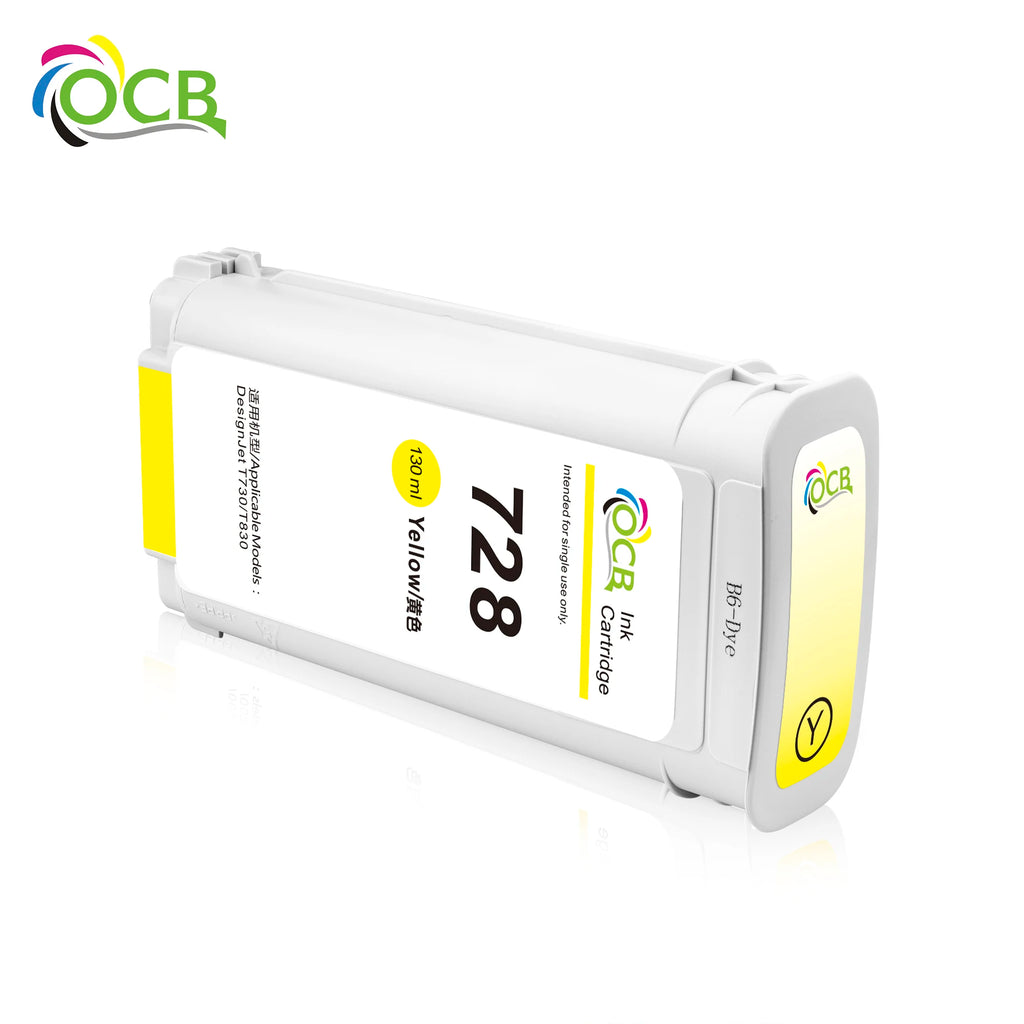 OCBESTJET HP 728 Inktcartridge 300ML / 130ML – Met Chip – Voor DesignJet T730 / T830