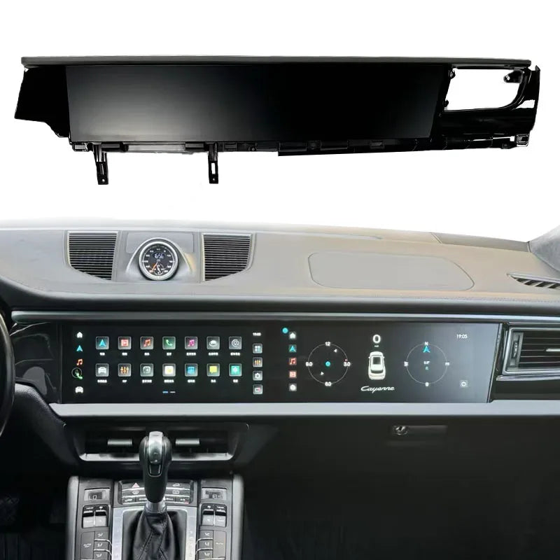 SAIN Double écran 12,3 pouces multimédia Android navigation Porsche Macan 2014-2017 – Mise à niveau CarPlay & Android Auto