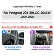 Android 2DIN Autoradio 7” met CarPlay & Android Auto voor Peugeot 206 (2000–2008)
