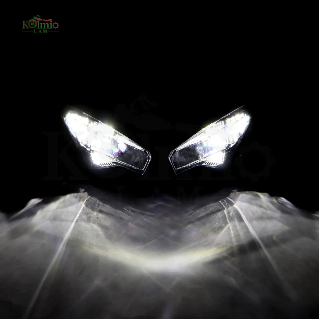 🏍️ Phare avant KOLMIO-LAM pour Kawasaki Ninja / ZX4R / ZX6R / Versys 650 💡