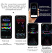 LED-Kappe mit Lauftext – App-gesteuerte LED