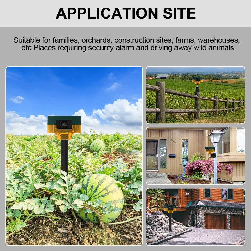 Solar Ultrasone Dierenverjager – Hond Blaffen Deterrent met Sensor & Zaklamp