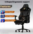 Chaise Gaming Ergonomique avec Dossier et Hauteur Réglables – Fauteuil Gamer de Luxe avec Fonction de Massage