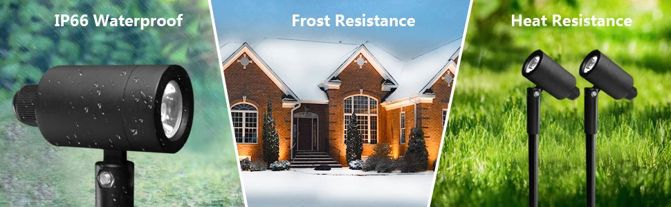 💡 Projecteur de jardin encastrable LED QACA IP67 – Lampe paysagère en aluminium 12 W (blanc chaud / blanc)