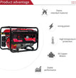 Xinbate 5KW Benzine Generator – Draagbare 230V Generator met Remote Start