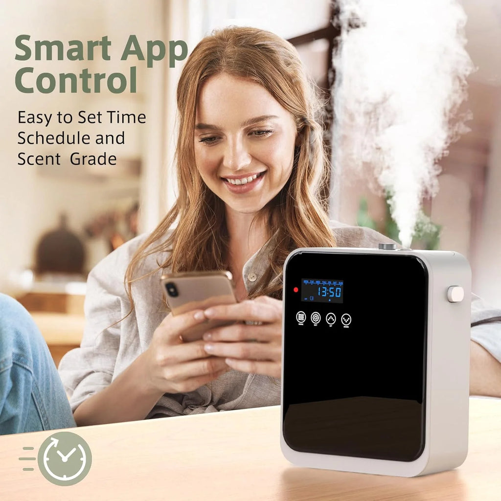 Smarter Aroma Diffuser mit App – Wandmontierter Duftspender 240ml für Zuhause & Hotel