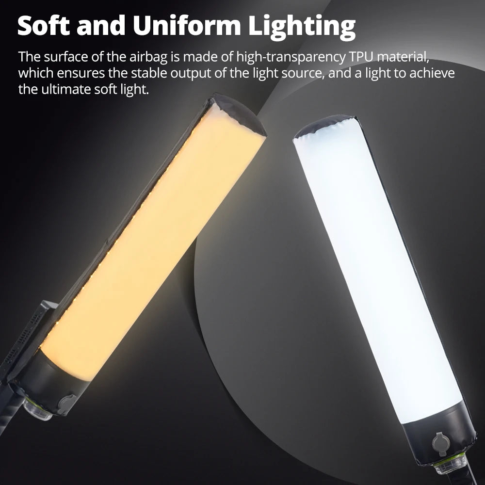 Flynoodle F30B Inflatable Softbox LED Video Light – 30W Portable Fotografie & Vlog Licht