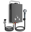 Chauffe-eau instantané au propane JSD001-6L pour l'extérieur – Chauffe-eau à gaz portable de 6 L pour le camping et les véhicules récréatifs