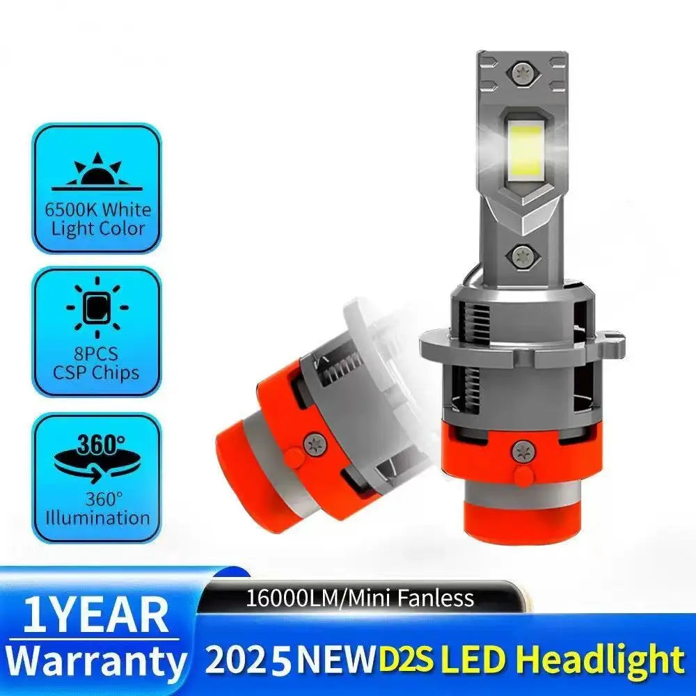 Ampoule LED 6000K pour phares série D – Remplacement xénon D2S / D4S / D2R / D4R