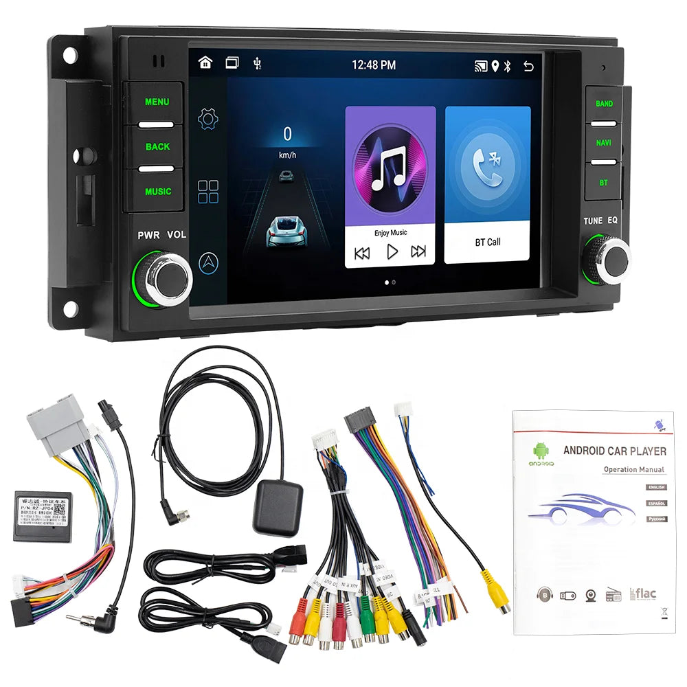 Autoradio ESUNWAY 7" Android – CarPlay et Android Auto sans fil – Multimédia 2DIN