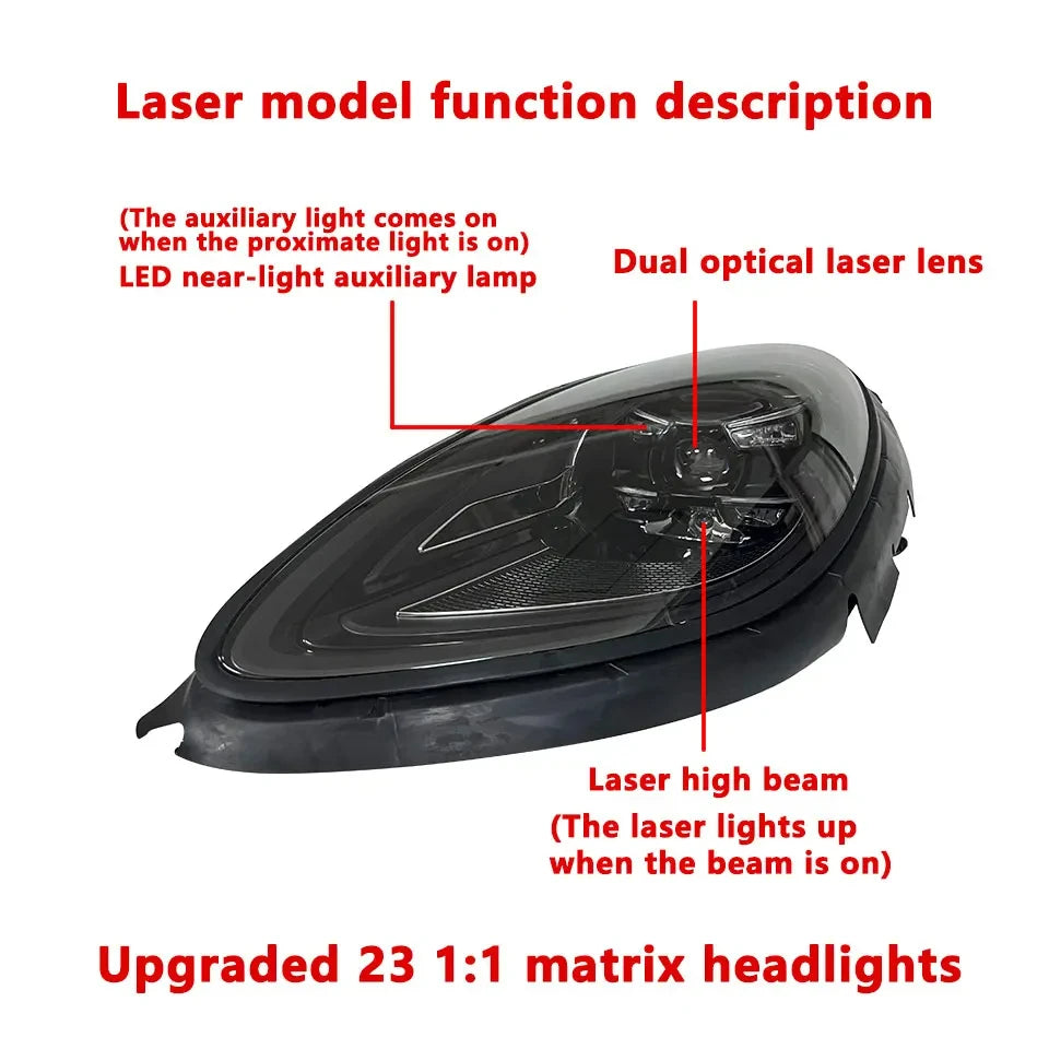 Mise à niveau des phares matriciels LED Porsche Macan 95B (2014-2020) – Style 2023 Plug & Play