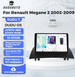 DUDUAUTO DUDU7 Android 13 Autoradio met GPS & CarPlay voor Renault Megane 2 (2002–2009)