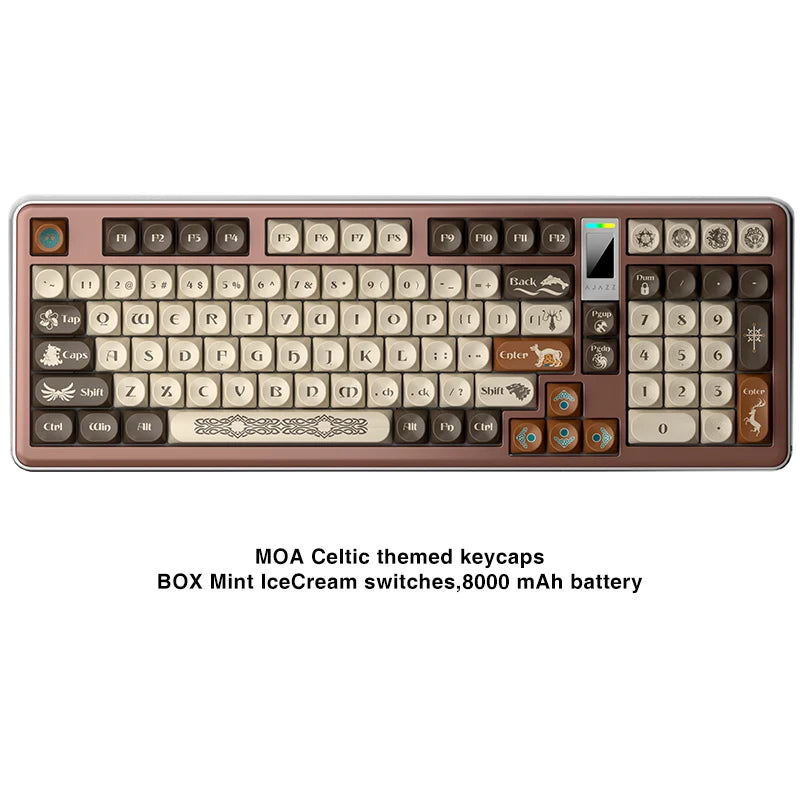 Ajazz AC100 Mechanische Tastatur aus Aluminium – RGB-Gaming-Tastatur mit drei Modi und Aluminiumgehäuse