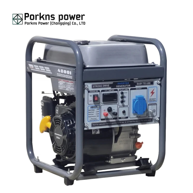 Porkns Dual Fuel Generator 3,2–5 kW – Benzin- und Gasgenerator für Zuhause und Camping