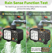 Programmateur d'arrosage numérique WT08 – 2 sorties – Avec capteur de pluie – Système d'irrigation automatique