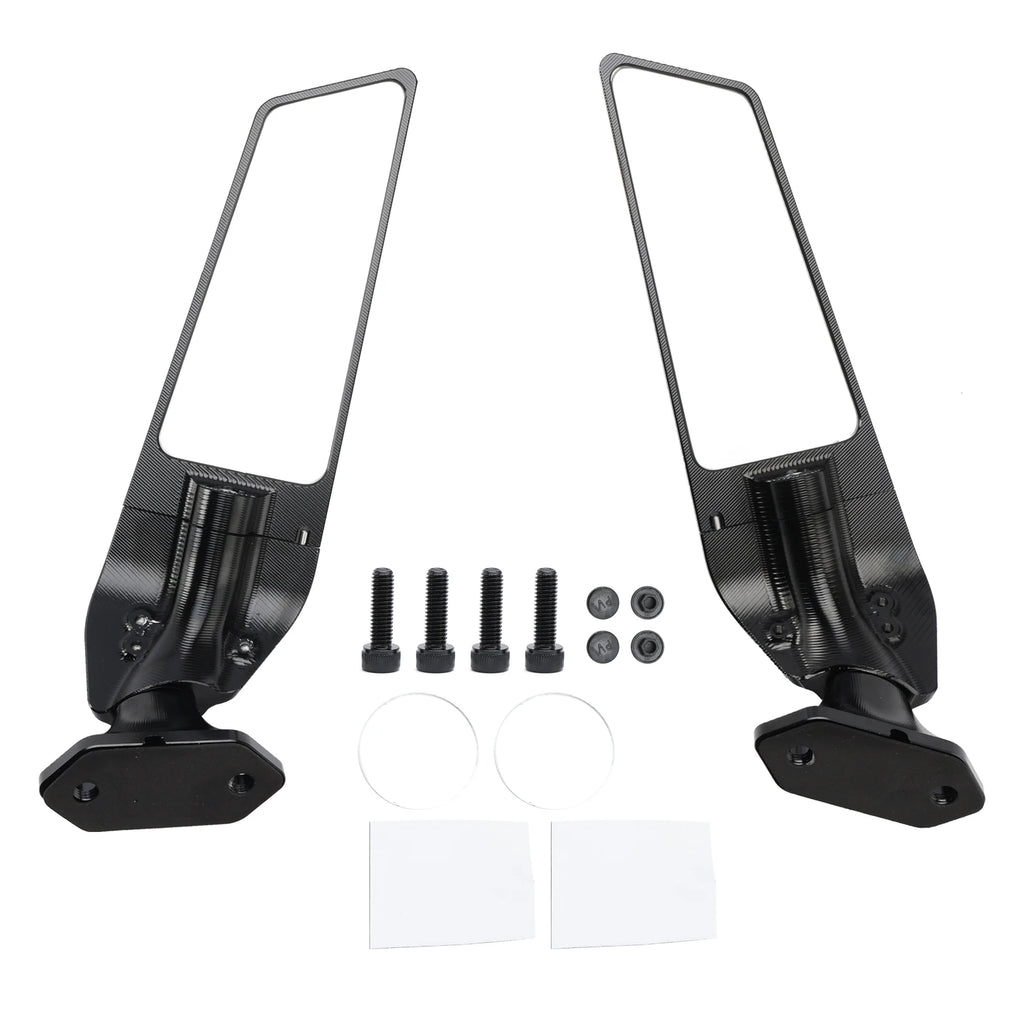 🏍️ CNC Aluminium Winglet Spiegel Set für Kawasaki Ninja 400 / 650 (2018-2024) 🔥