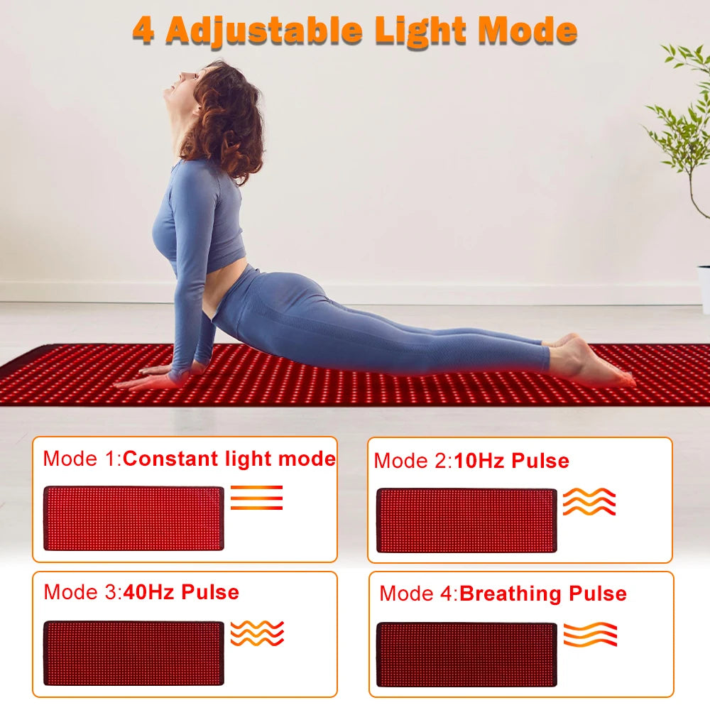 Rood Licht Therapie Mat voor Pijnverlichting – LED Therapie Mat 180 × 60 cm