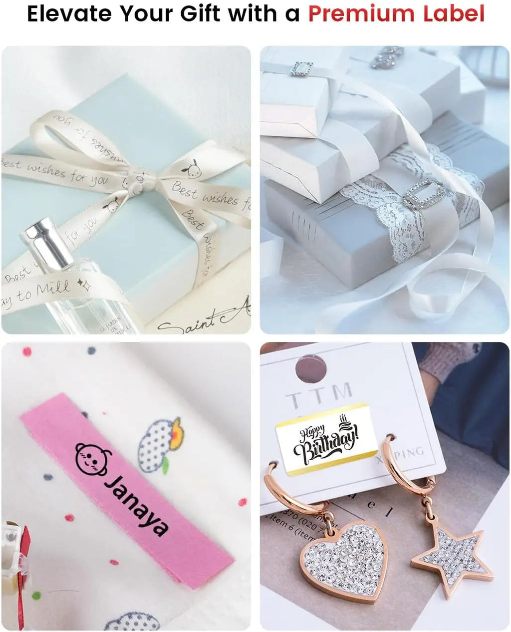 Label Maker Machine Phomemo A30 Ribbon Decoration DIY Gifts Thermal Pr ...