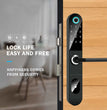 Serrure de porte intelligente EASLOC CX-641 avec application TTLock – Accès par empreinte digitale, code et application