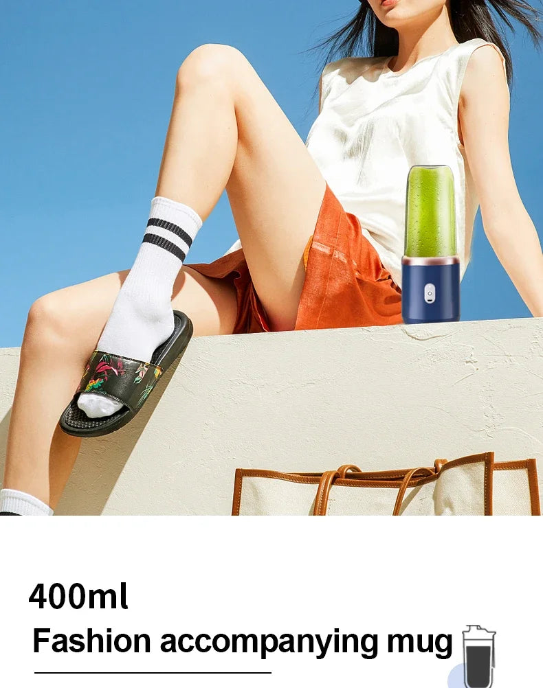 Draagbare USB Blender 380ml – Mini Smoothie Maker & Citrus Juicer Oplaadbaar
