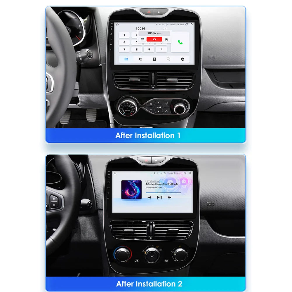 10-Zoll-Android-Autoradio mit CarPlay & GPS für Renault Clio 4 (2016–2019)