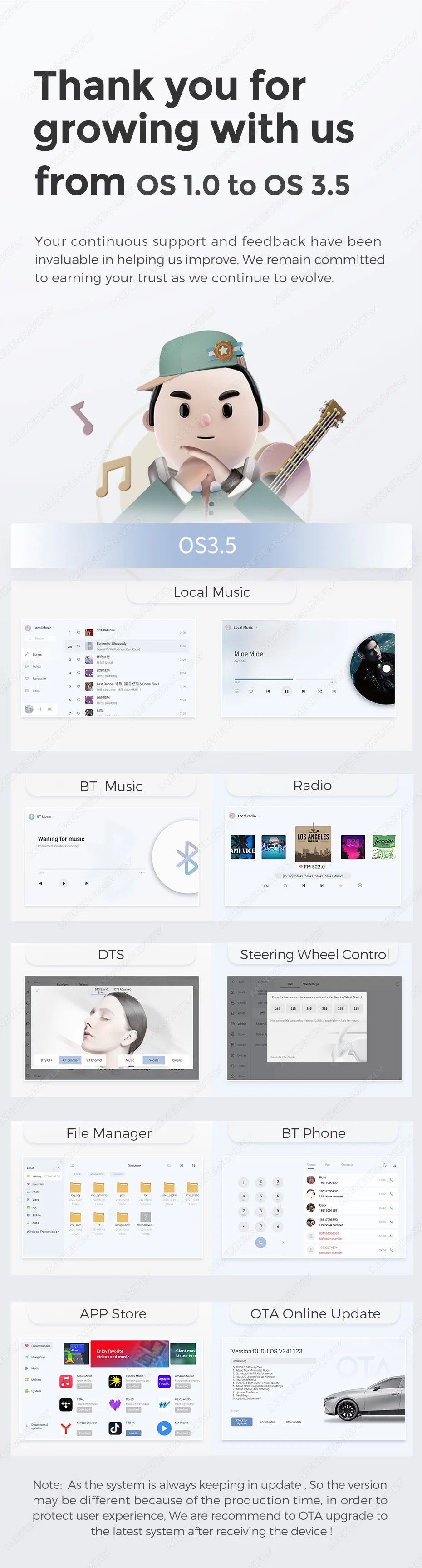 DUDUAUTO DUDU7 Android 13 Autoradio met GPS & CarPlay voor Renault Megane 2 (2002–2009)