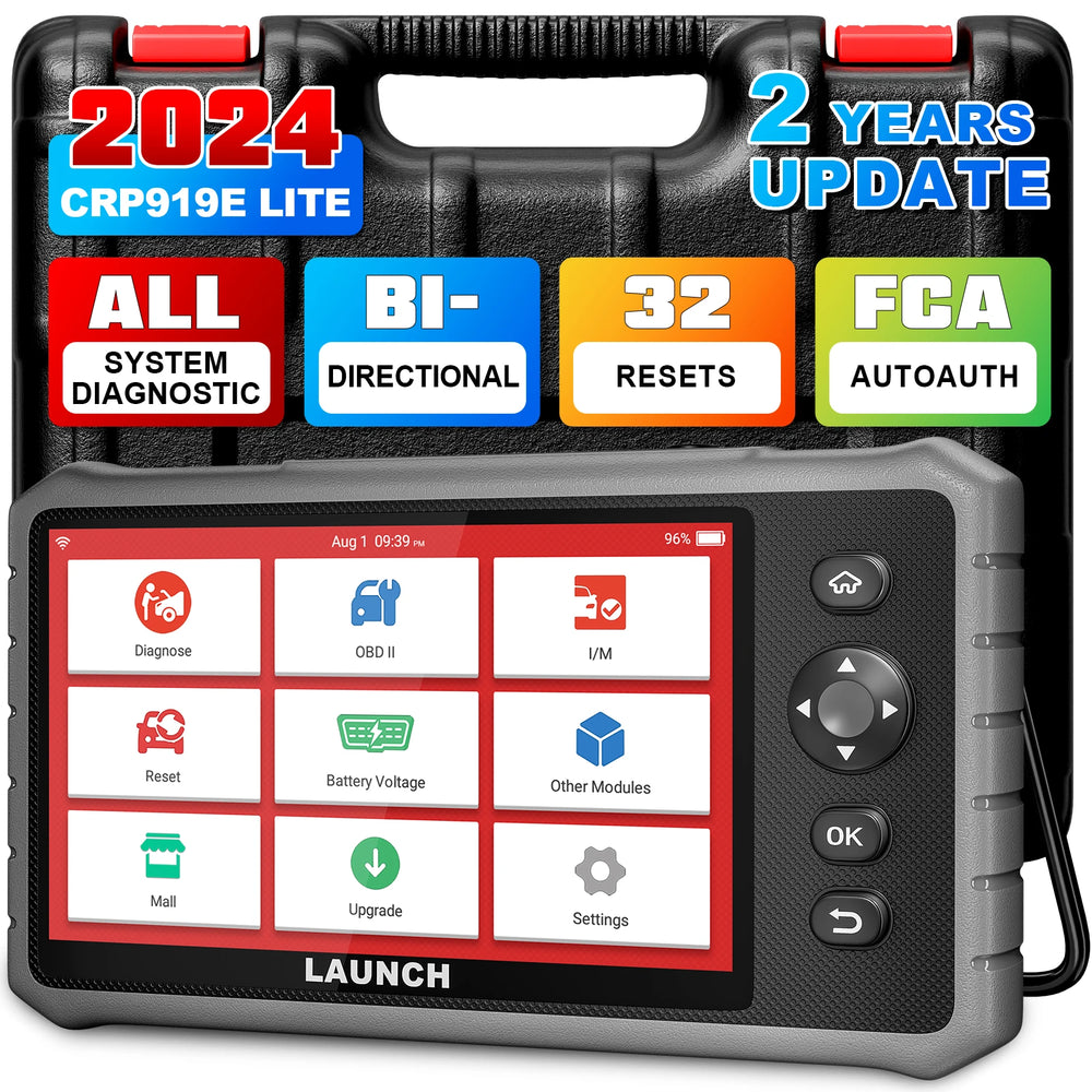 Lancez l'appareil de diagnostic OBD2 Launch CRP919E Lite – Analyseur de moteur professionnel (12 V)
