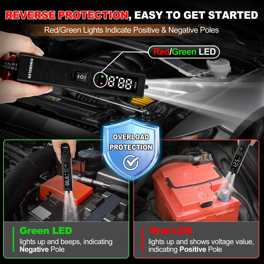 Launch ECT200 Circuit Tester 12-24V – Professionele Auto Elektrische Tester