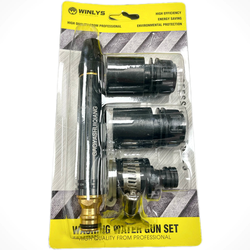 Alloy & ABS Tuinslang Foam Sprayer – Black Diamond Water Gun – Auto & Tuin Reiniging – 1/4” Aansluiting