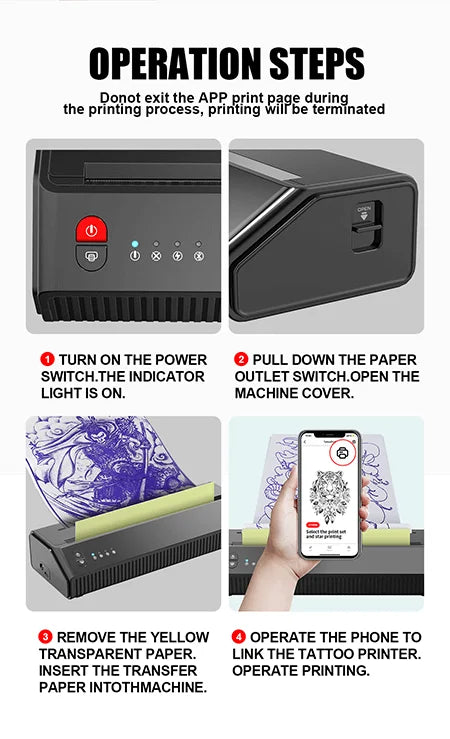 Milestone MHT-P8008 Portable A4 Thermal Tattoo Stencil Printer