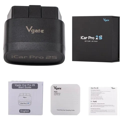 Adaptateur OBD-II Bluetooth Vgate iCar Pro 2S – Scanner OBD2 rapide et avancé (Bluetooth 5.2)