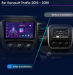 Junsun V1 Draadloze CarPlay & Android Auto Autoradio – Renault Trafic / Opel Vivaro (2015–2019) – Android 14/15