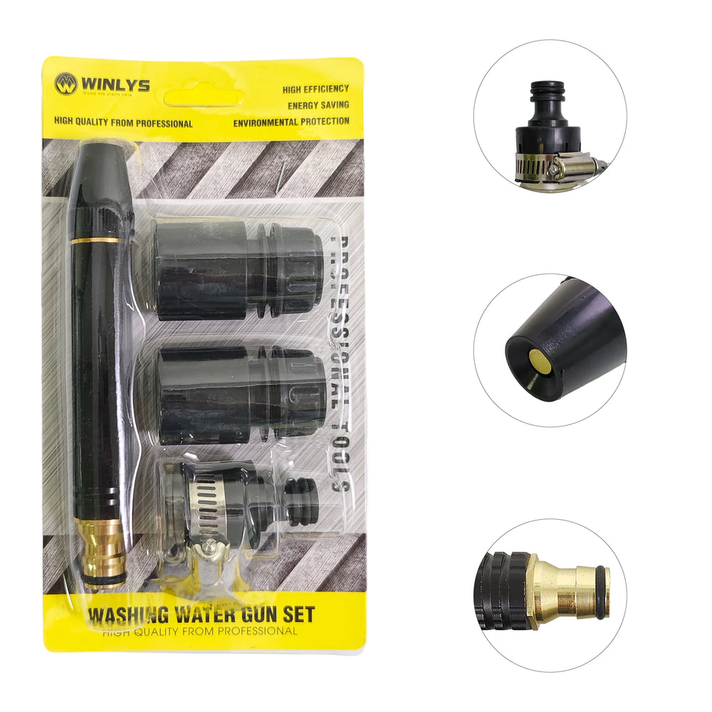 Alloy & ABS Tuinslang Foam Sprayer – Black Diamond Water Gun – Auto & Tuin Reiniging – 1/4” Aansluiting