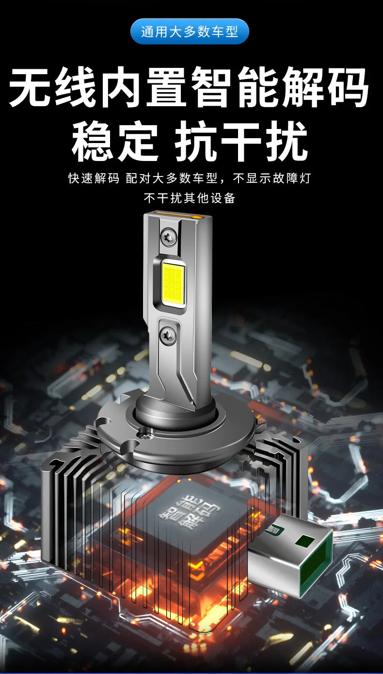 LED-Xenon-Scheinwerfer-Ersatzlampe 100 W 6000 K für D1S/D2S/D3S/D4S/D5S/D8S – Universelle Autoscheinwerferlampe