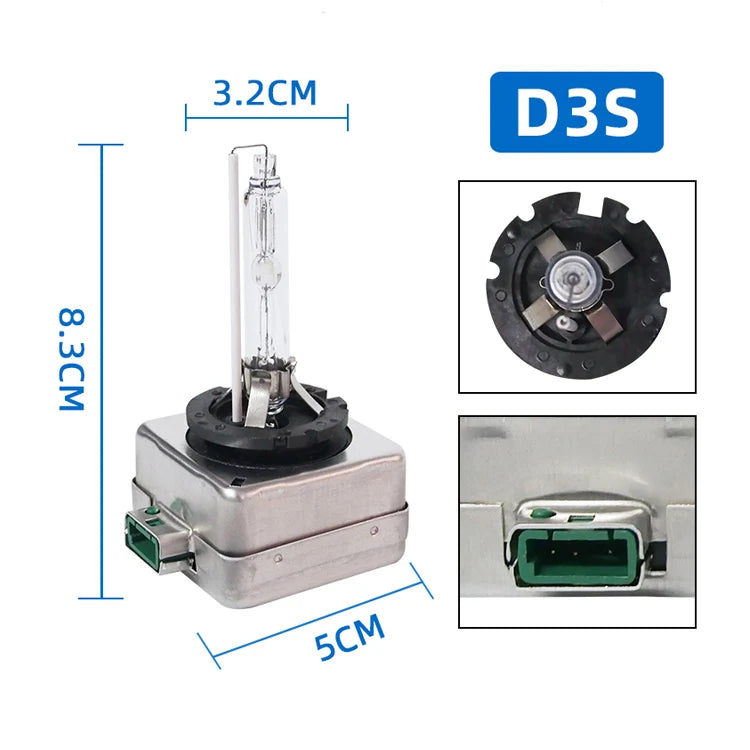 2x D3S/D3R Xenon-HID-Scheinwerferlampe 6000K – OEM-Ersatz für Audi A3 A4 A5 A6 Q5 Q7