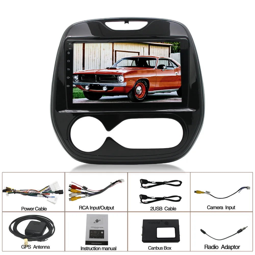 Android 14 Autoradio mit CarPlay & GPS für Renault Captur / Kaptur (2016–2019)