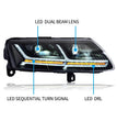 LED-Scheinwerfer mit dynamischem Blinker für Audi A6 (2005–2011) – Tagfahrlicht & Bi-Xenon