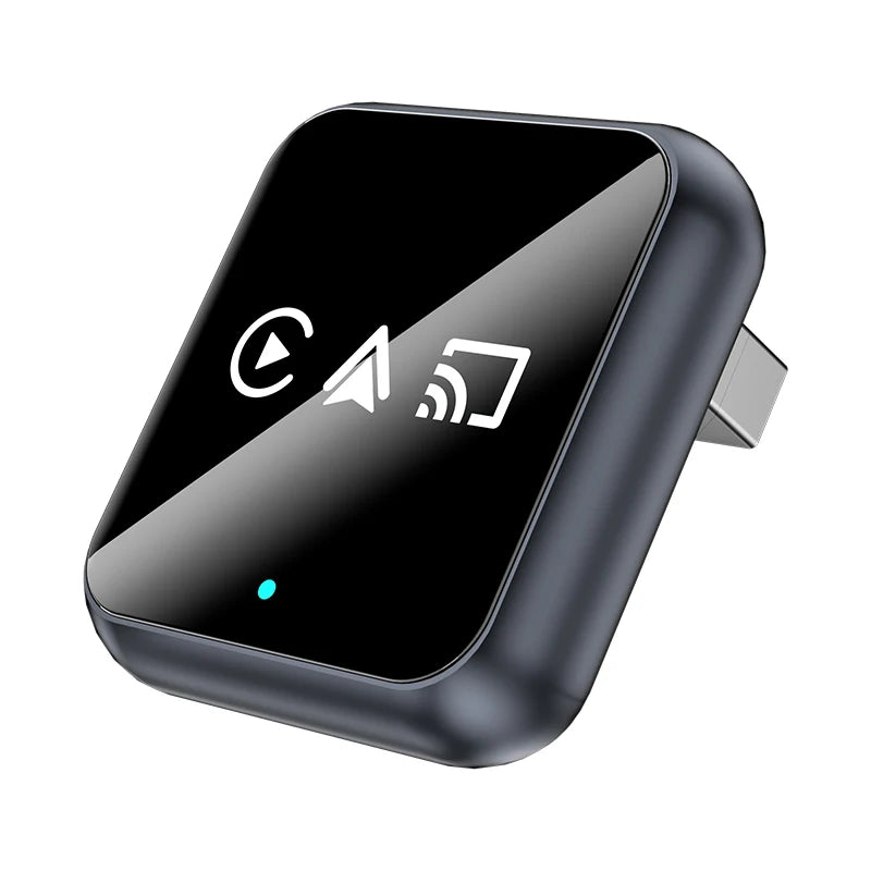 Boîtier CarPlay 3-en-1 QIANYAO – CarPlay et Android Auto sans fil – Plug & Play