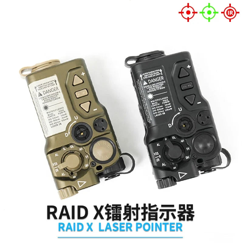 Raid-X Tactische Red & IR Laser Sight – 20mm Rail – Aluminium – Model FL03050