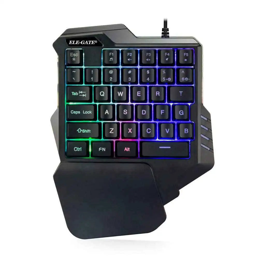 Clavier de jeu ELEGATE B187 à 60 touches RGB – Clavier de jeu compact 60 % avec repose-poignets