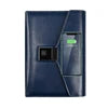 WEIYISS A5 Luxus-Businessplaner mit Fingerabdrucksperre und 10.000-mAh-Powerbank – Kabellos wiederaufladbares Notebook