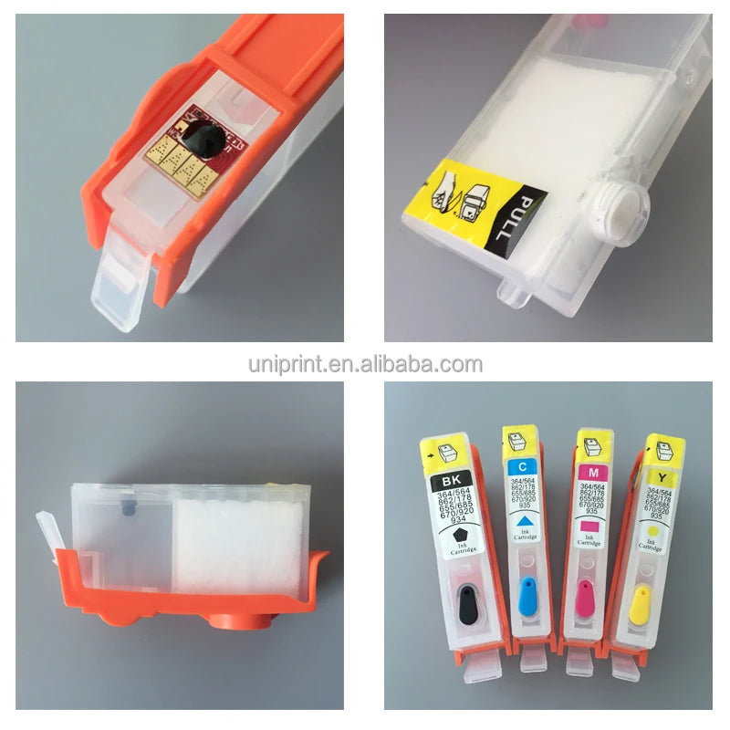UP 902 / 903 / 904 / 905 XL Hervulbare Inktcartridge met Permanente Chip
