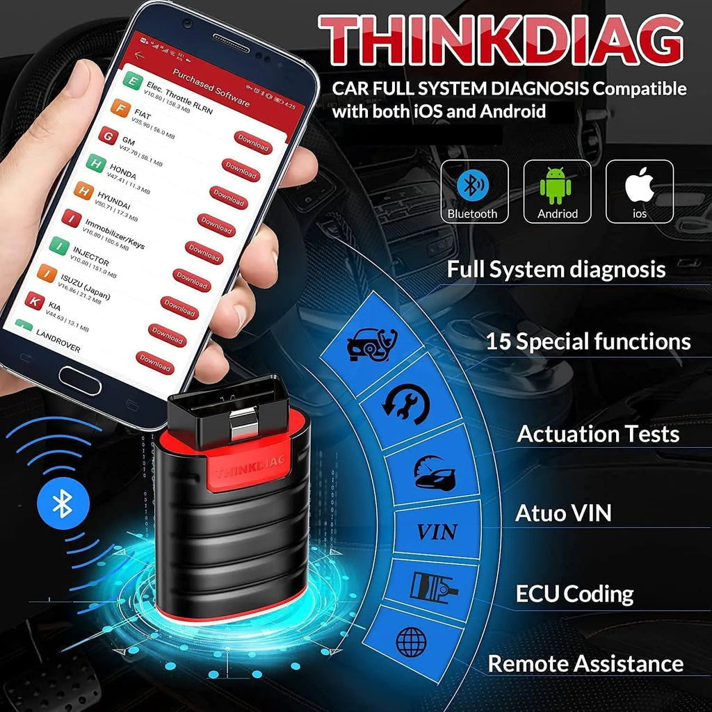 ThinkCar Thinkdiag New Version OBD2 Diagnoseapparaat – Professionele Code Reader (86 Automerken)