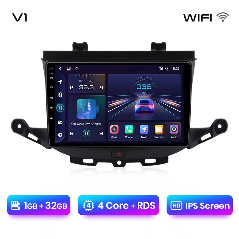 Junsun V1 Draadloze CarPlay & Android Auto Autoradio – Opel Astra K (2015–2019) – Android 13 Navigatie